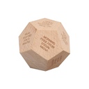 ORLI - eco-neutral 12 sided wooden dice