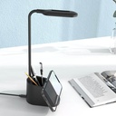 ALMERE - Giftology 3 in 1 Desk Lamp with 15W  Wireless Charger & Pen Holder - Black