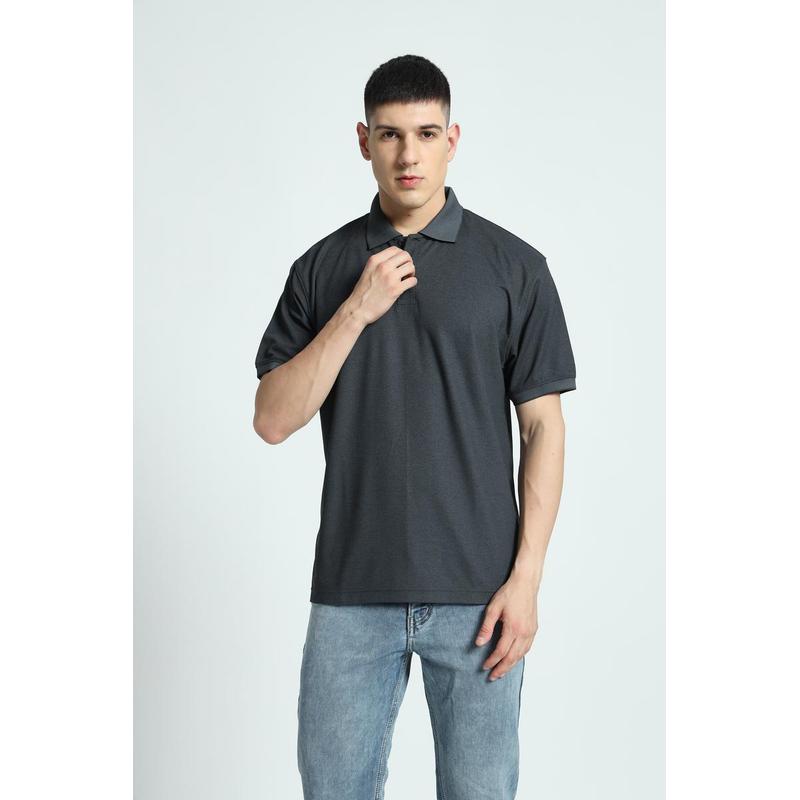 Santhome COMO - Premium Texture Knit Polo Shirt