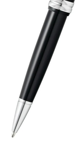 Cross Bailey Light(TM) Polished Black Resin with Polished Chrome Appointments Ballpoint Pen