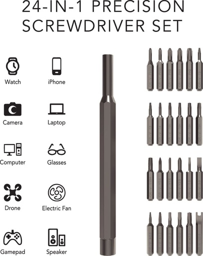 BREVIK - 24-in-1 Precision Screwdriver Set