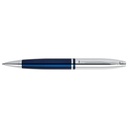 Calais Chrome & Blue Lacquer Ballpoint Pen