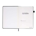 FAROE - Santhome A5 PU Hard Cover Notebook with Pen Loop - Black