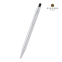 Cross Click™ Chrome Ballpoint Pen with Classic Blue Journal Gift Set