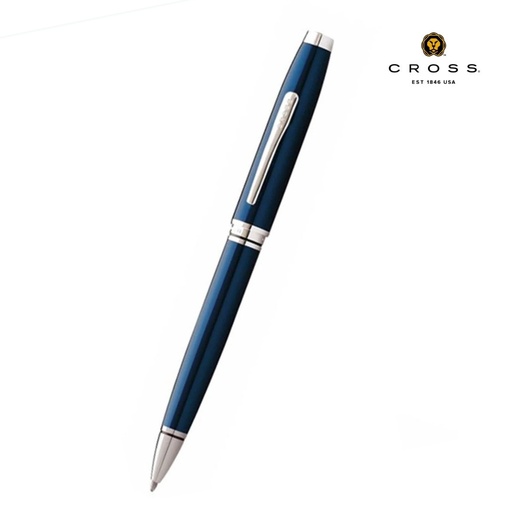 Cross Coventry Blue Lacquer Ballpoint Pen with Classic Blue Journal Gift Set