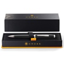 Coventry Black Lacquer with Polished Chrome Appointments Ballpoint Pen (Blue Ink) 