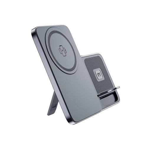ARGENE @memorii Magfold 3 in 1 Wireless Charger Stand - Metallic Grey