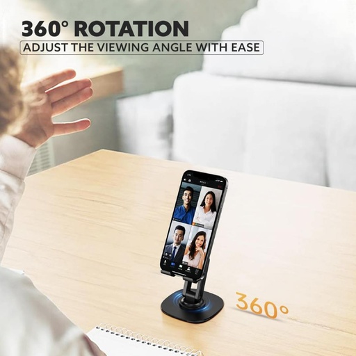 SMOGEN - Giftology 360°Rotating Phone Stand - Black 