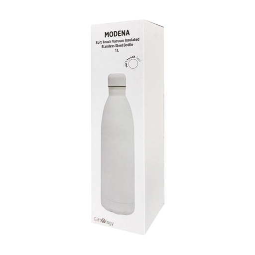 MODENA - Giftology Soft Touch lnsulated Water Bottle - 1L - White