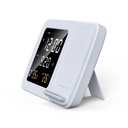 RISE - Giftology Digital Alarm Clock Wireless Charger - White