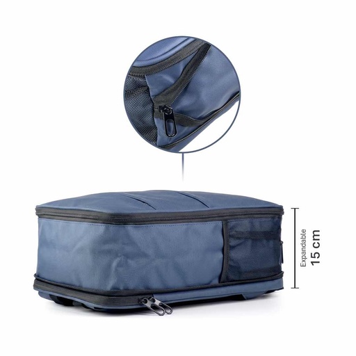 ASHFORD - Giftology Expandable Backpack - Navy Blue