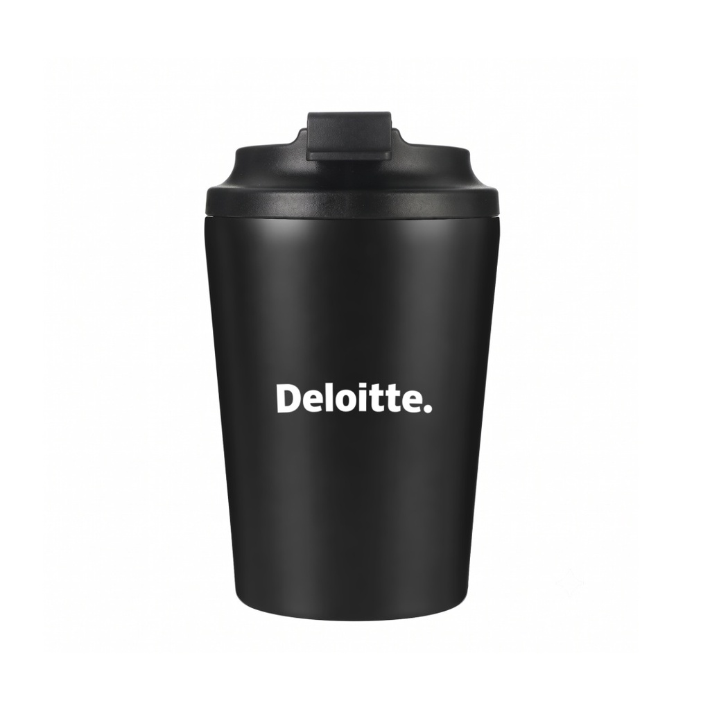 MILOS - Hans Larsen Double Wall Coffee Mug 350 ml - Black 