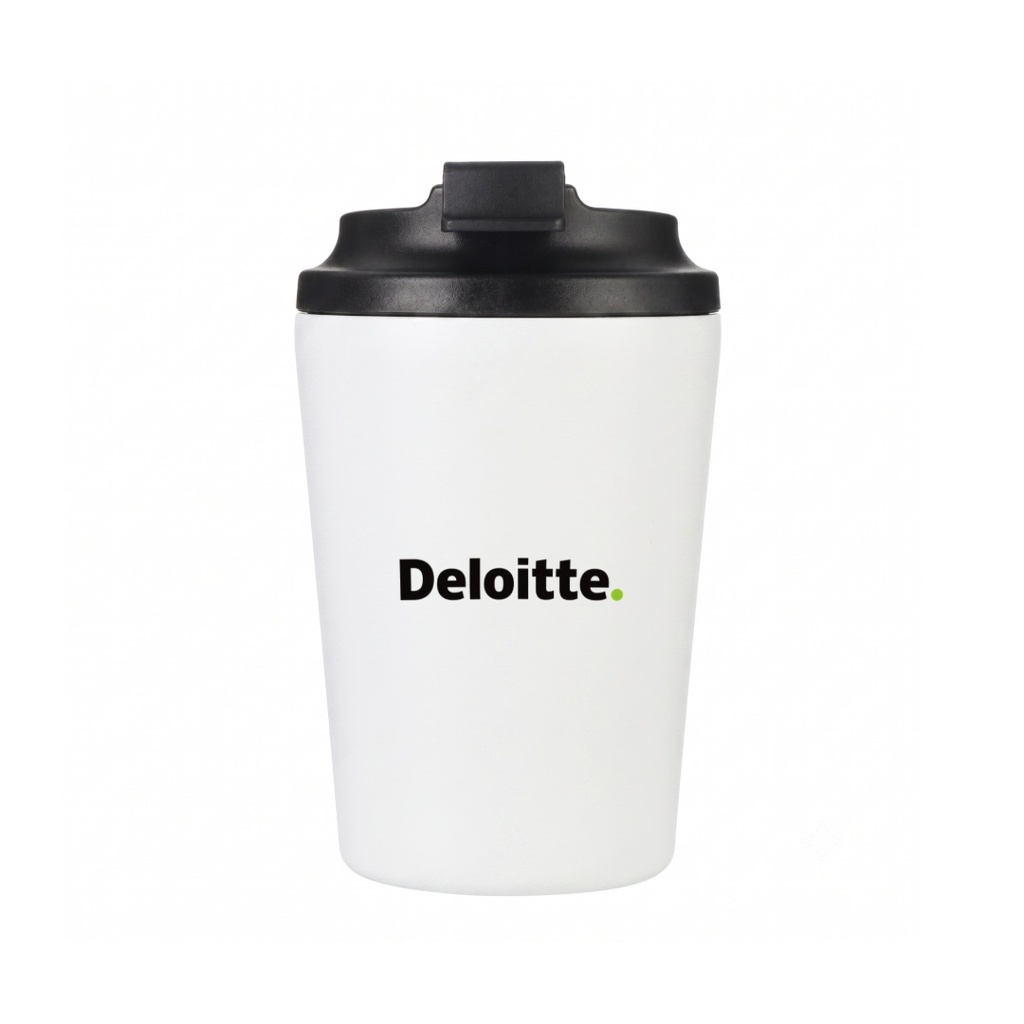 MILOS - Hans Larsen Double Wall Coffee Mug 350 ml - White
