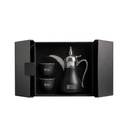 WESAL - Hans Larsen Dallah Nano Gift Set with 2 Cava Cups - Black / Chrome 