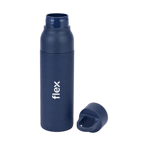 RHODES - Hans Larsen Double Wall Bottle with Push Lid  550 ml - Navy Blue