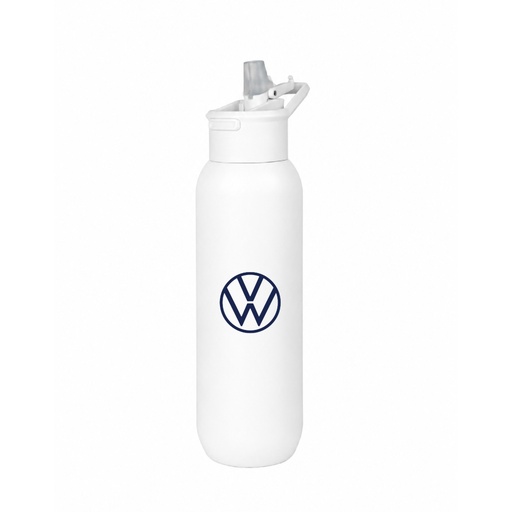 TOLEDO - Hans Larsen Double Wall Bottle with Straw  600 ml - White
