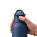 TOLEDO - Hans Larsen Double Wall Bottle with Straw  600 ml - Navy Blue