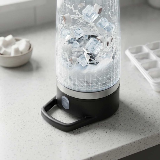 VitaJet Hanslarsen Insulated Flip Portable Blender 600ml - Black