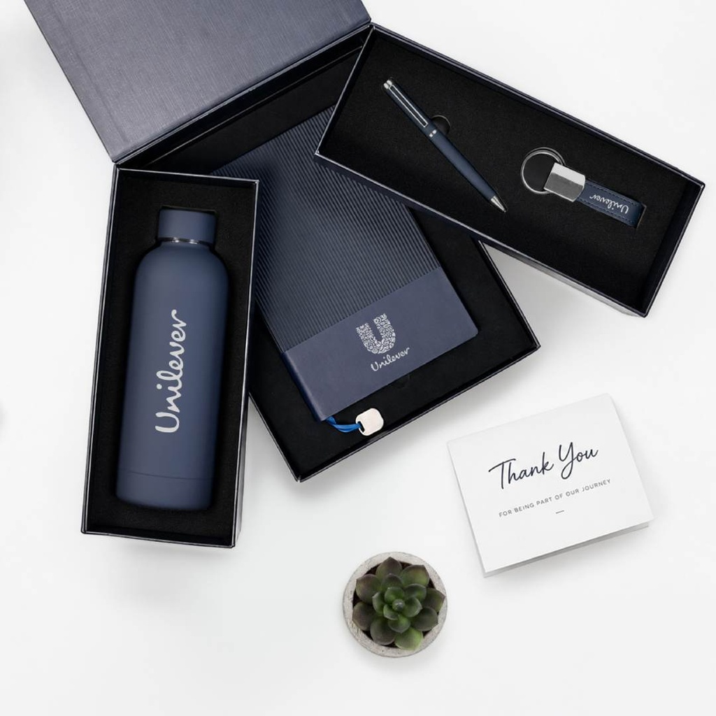 FIRENZE - Giftology Luxeline 4pc Gift Set - Navy Blue