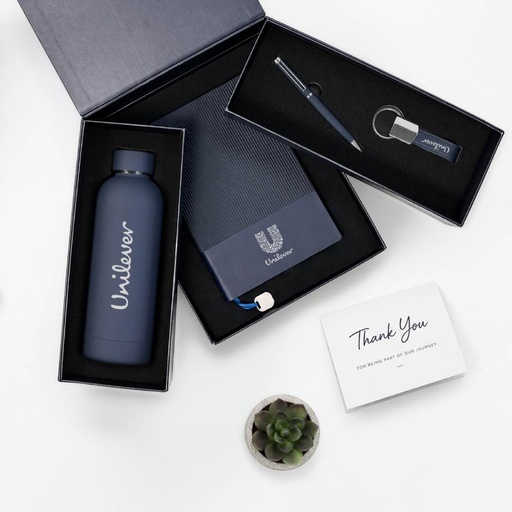 FIRENZE - Giftology Luxeline 4pc Gift Set - Navy Blue