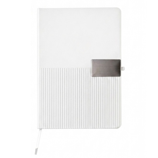 RIPPLE SET - Giftology Set of Notebook and Pen - White