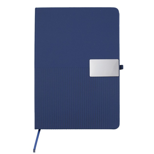 RIPPLE SET - Giftology Set of Notebook and Pen - Navy Blue