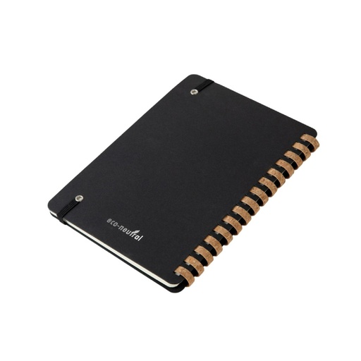 CORDOBA - eco-neutral Soft Spiral Notebook - Black