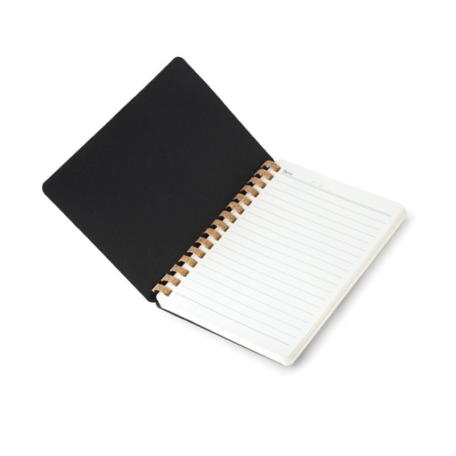 CORDOBA - eco-neutral Soft Spiral Notebook - Black