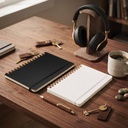 CORDOBA - eco-neutral Soft Spiral Notebook - Black
