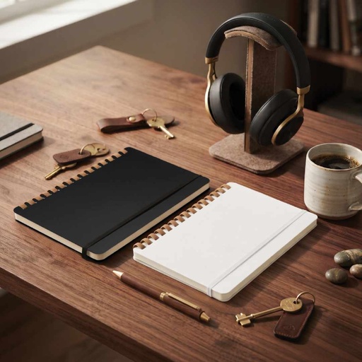 CORDOBA - eco-neutral Soft Spiral Notebook - Ivory