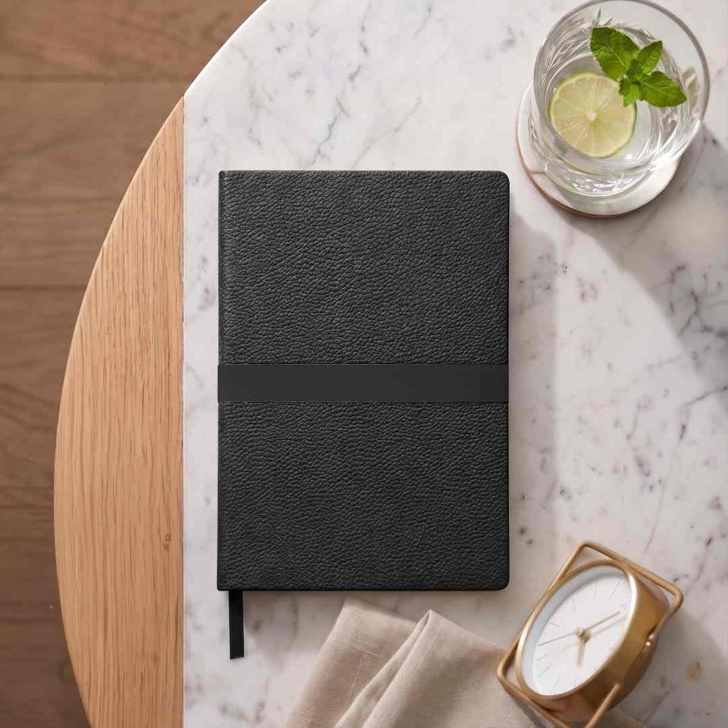 ROVENA - Giftology A5 PU Soft Cover Notebook - Black 
