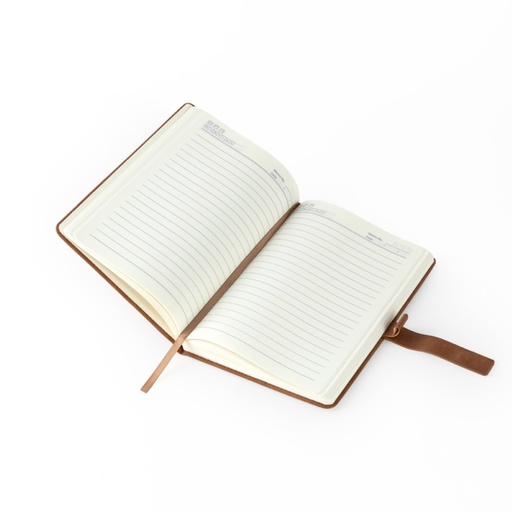 WINDSOR - Giftology A5 PU Notebook - Brown Tan