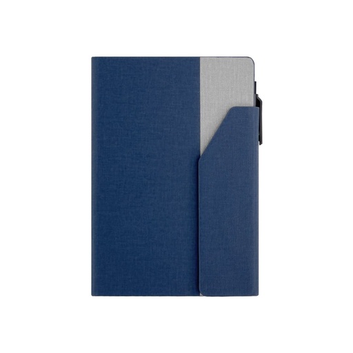CARLO - Giftology Notepad with Pen and Sticky Note - Navy Blue