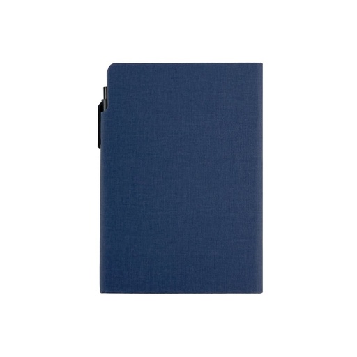 CARLO - Giftology Notepad with Pen and Sticky Note - Navy Blue