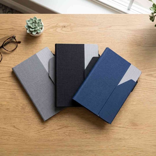 CARLO - Giftology Notepad with Pen and Sticky Note - Navy Blue