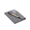 CARLO - Giftology Notepad with Pen and Sticky Note - Grey