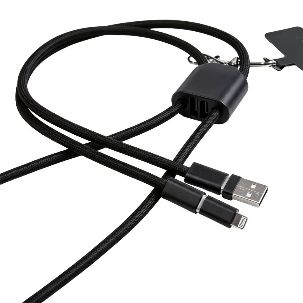 AXON - Giftology USB Type-C Lanyard Cable - Black