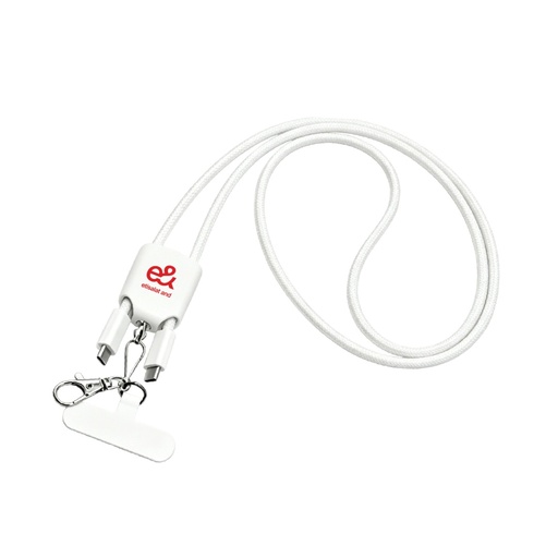AXON - Giftology USB Type-C Lanyard Cable - White
