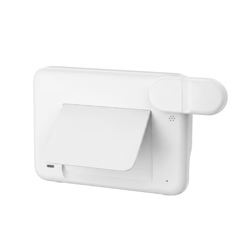 FAROS @memorii 5 in 1 Wireless Fast Charging Station with Display Clock - White