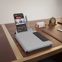 LUBECK - Santhome A5 PU notebook with Pen- Grey
