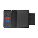 MagFolio - Santhome A5 PU notebook with 15W MagSafe Wireless Charger- Black 