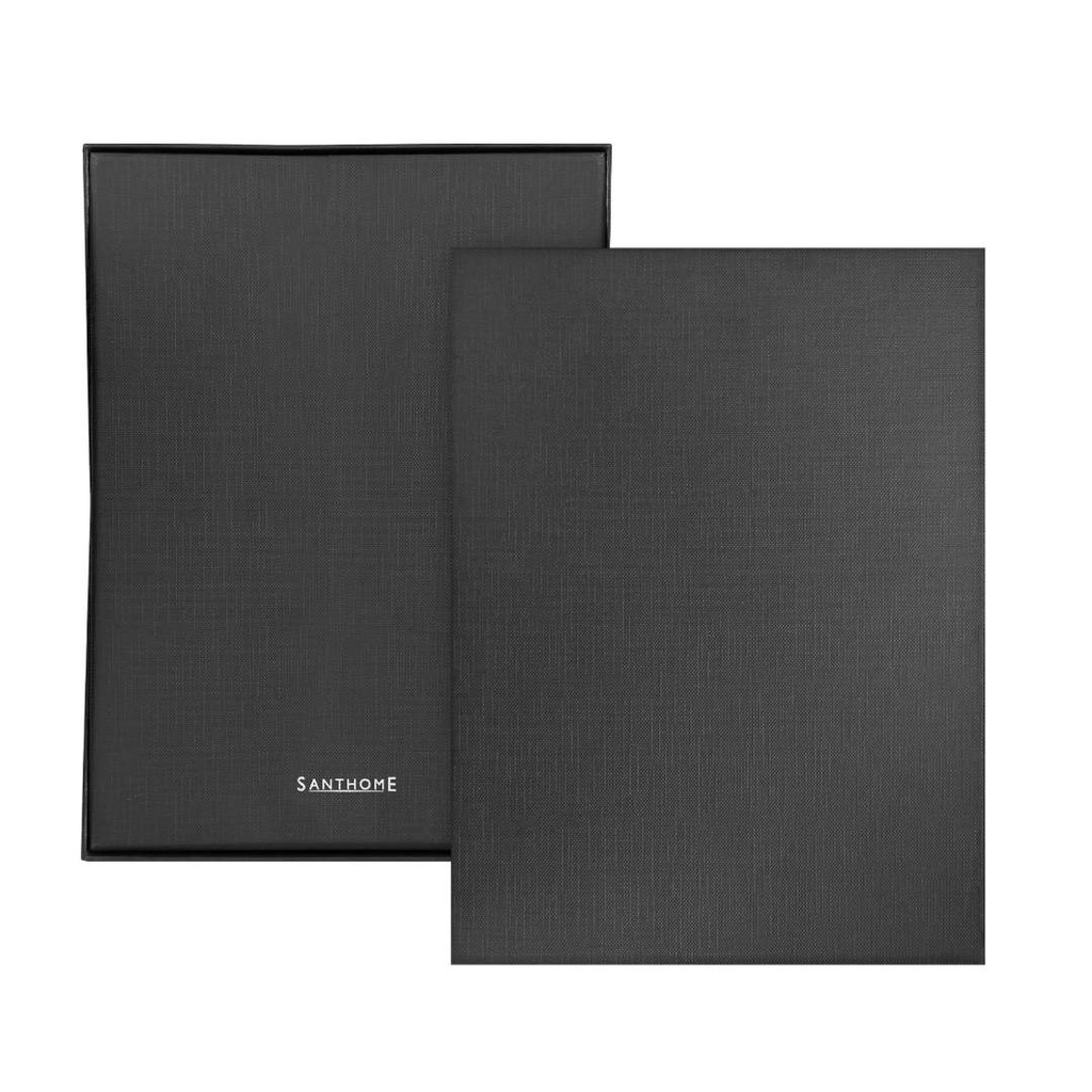 SOLAIS - Santhome Recycled 10000 mAh Power Bank with 15W Magsafe Smart A5 Organizer - Navy Blue 