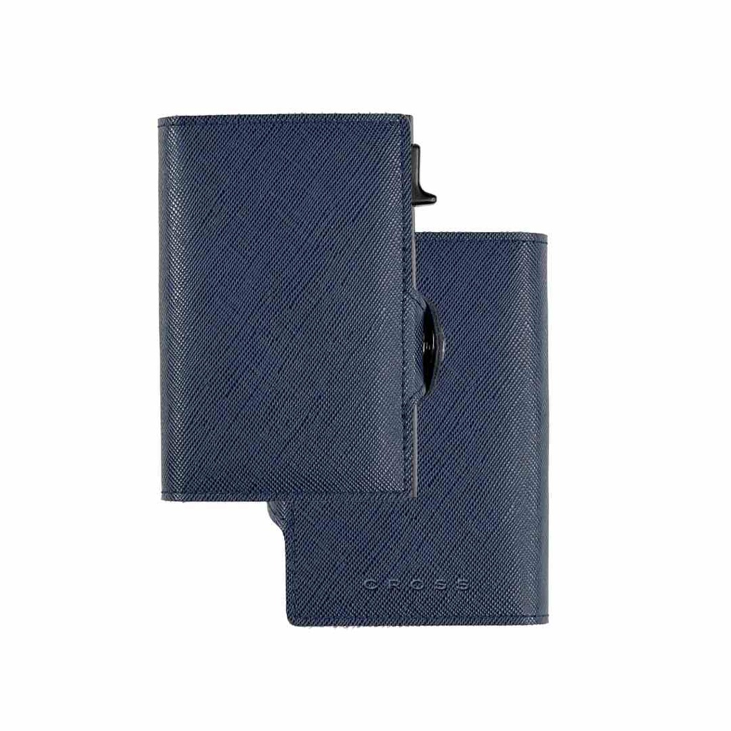 CROSS RFID Card Holder Wallet - Navy Blue