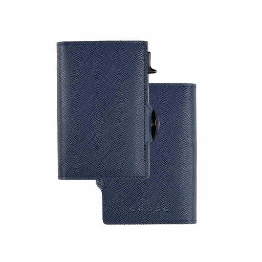 CROSS RFID Card Holder Wallet - Navy Blue