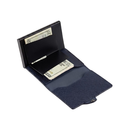 CROSS RFID Card Holder Wallet - Navy Blue