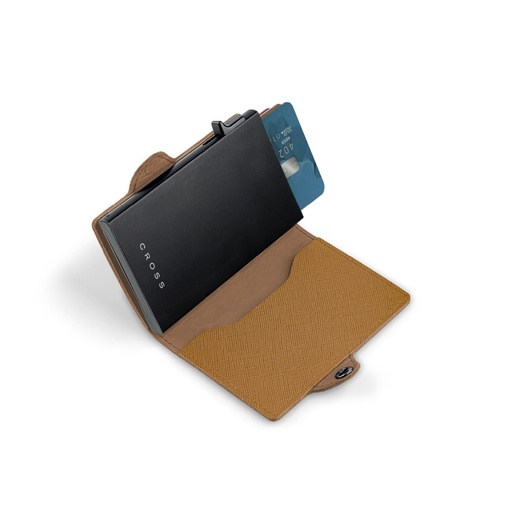 CROSS RFID Card Holder Wallet - Mocha