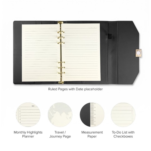 Cross Ring Binder Organizer - Black