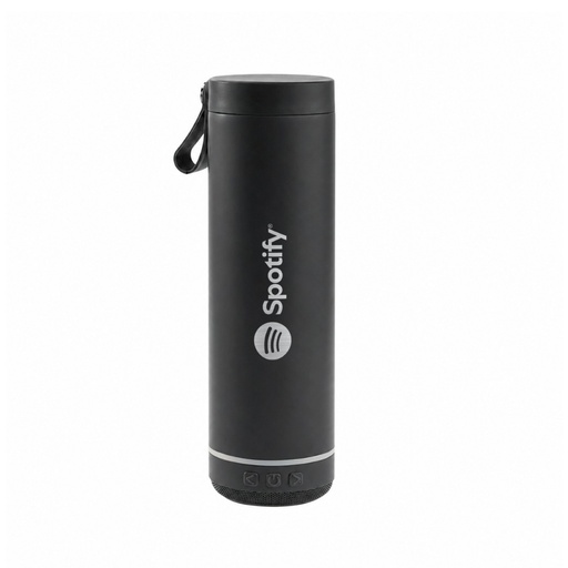 DEXOS - Giftology Double Wall Vacuum Bottle with Speaker - 500 ml - Black