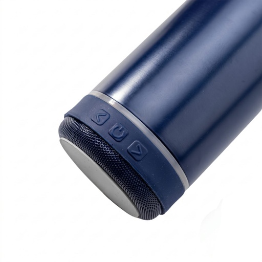 DEXOS - Giftology Double Wall Vacuum Bottle with Speaker - 500 ml - Navy Blue