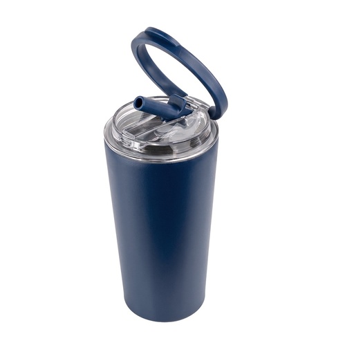 MARBELLA - Hans Larsen Double Wall Tumbler with Sip Lid 600 ml - Navy Blue